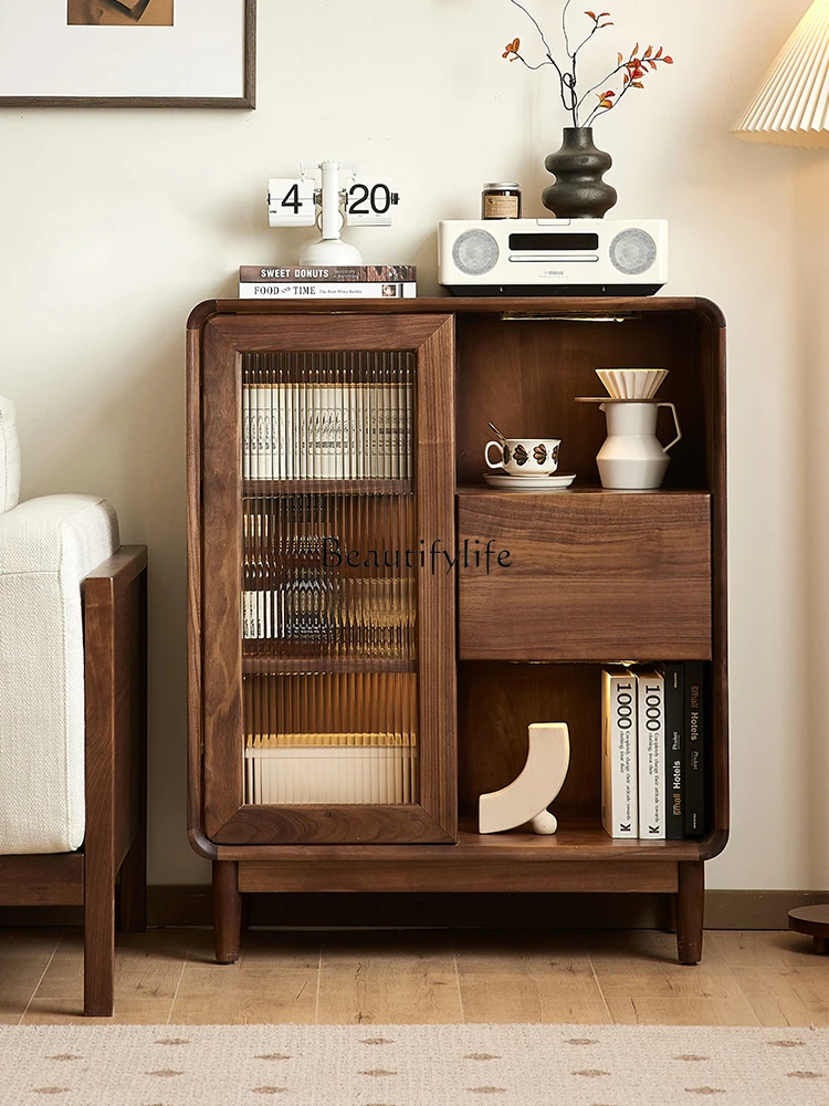 North American black walnut dining side cabinet Nordic simple solid wood home restaurant storage tea cabinet
North American black walnut dining side cabinet Nordic simple solid wood home restaurant storage tea cabinet