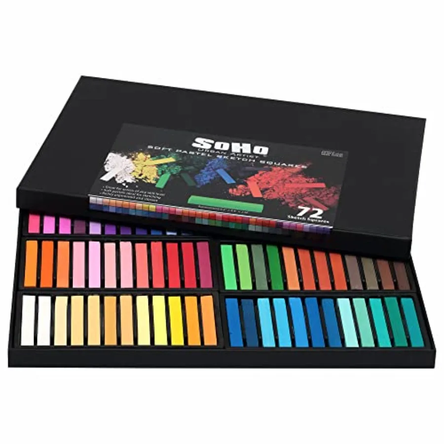 Soft Pastel Sketch Squares - Richly Pigmented, Vibrant Color Soft Pastels for Artists Professional Pastel Artwork Studies and S
Soft Pastel Sketch Squares - Richly Pigmented, Vibrant Color Soft Pastels for Artists Professional Pastel Artwork Studies and S