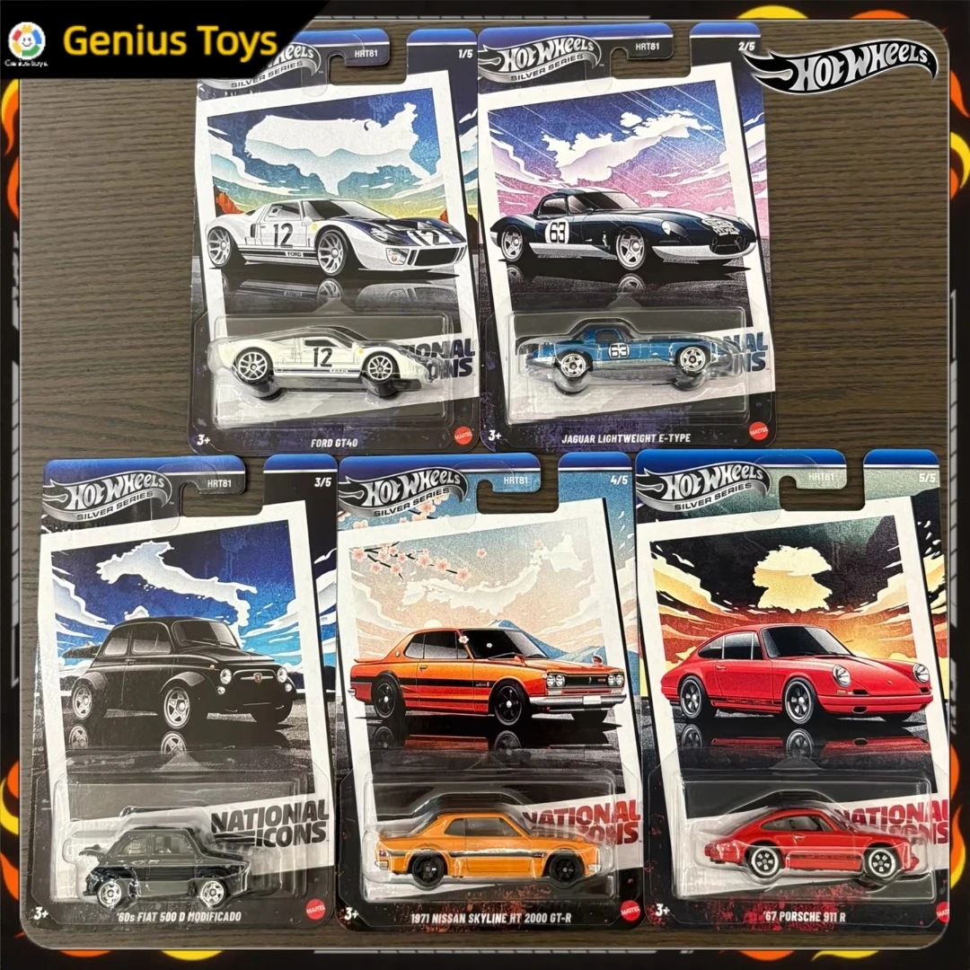 Набор National Icons Hot Wheels Silver Series, масштаб 1:64, Porsche Ford Jaguar, Fiat Nissan Skyline, модели автомобилей из сплава, коллекционные игрушки
Набор National Icons Hot Wheels Silver Series, масштаб 1:64, Porsche Ford Jaguar, Fiat Nissan Skyline, модели автомобилей из сплава, коллекционные игрушки