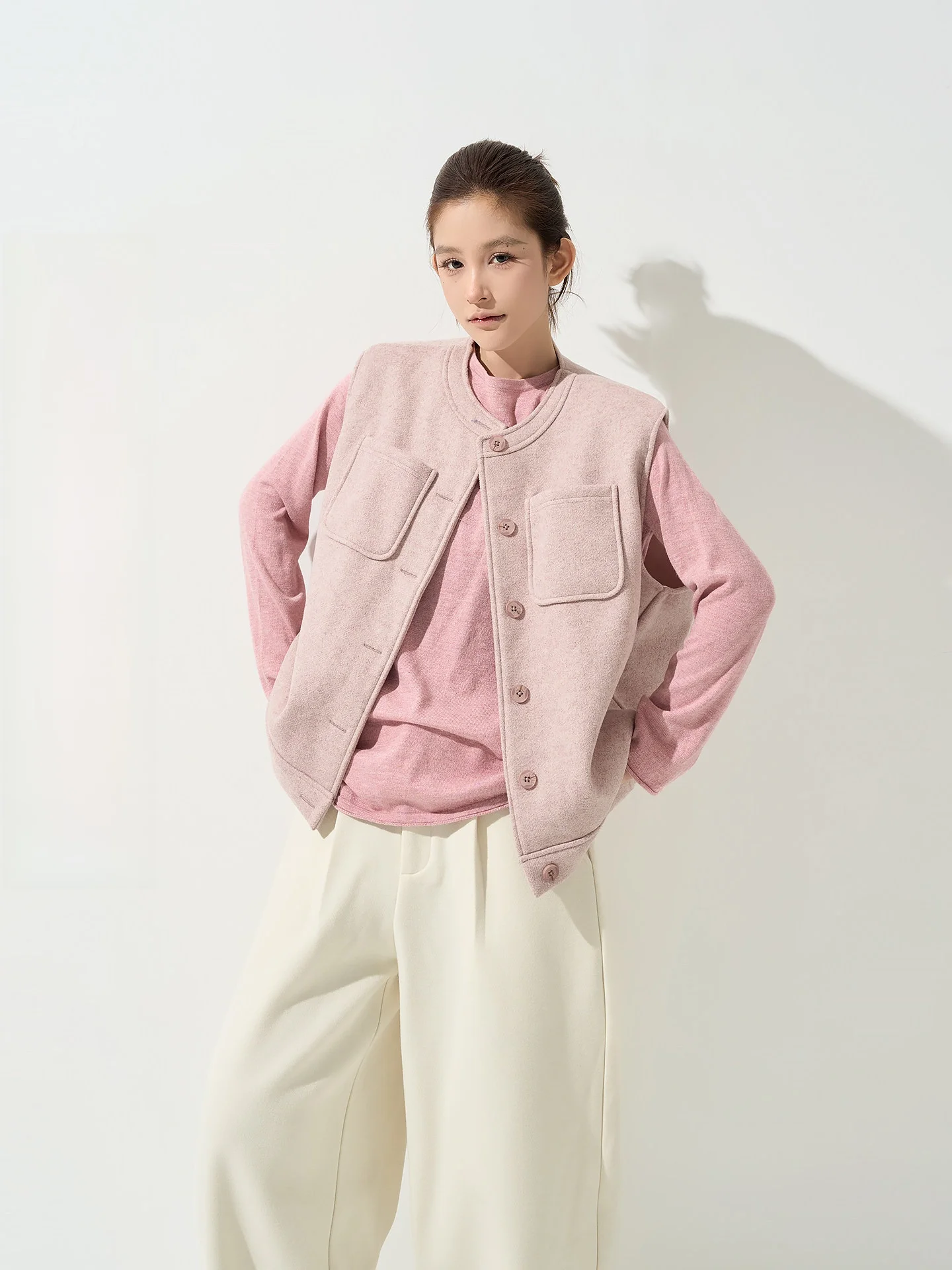 Loose Svel round Ne Vest Top Women's Autumn Winter New Sle Korean Casual Slimming Open Cardigan irt by Wu Tong Tong
Loose Svel round Ne Vest Top Women's Autumn Winter New Sle Korean Casual Slimming Open Cardigan irt by Wu Tong Tong