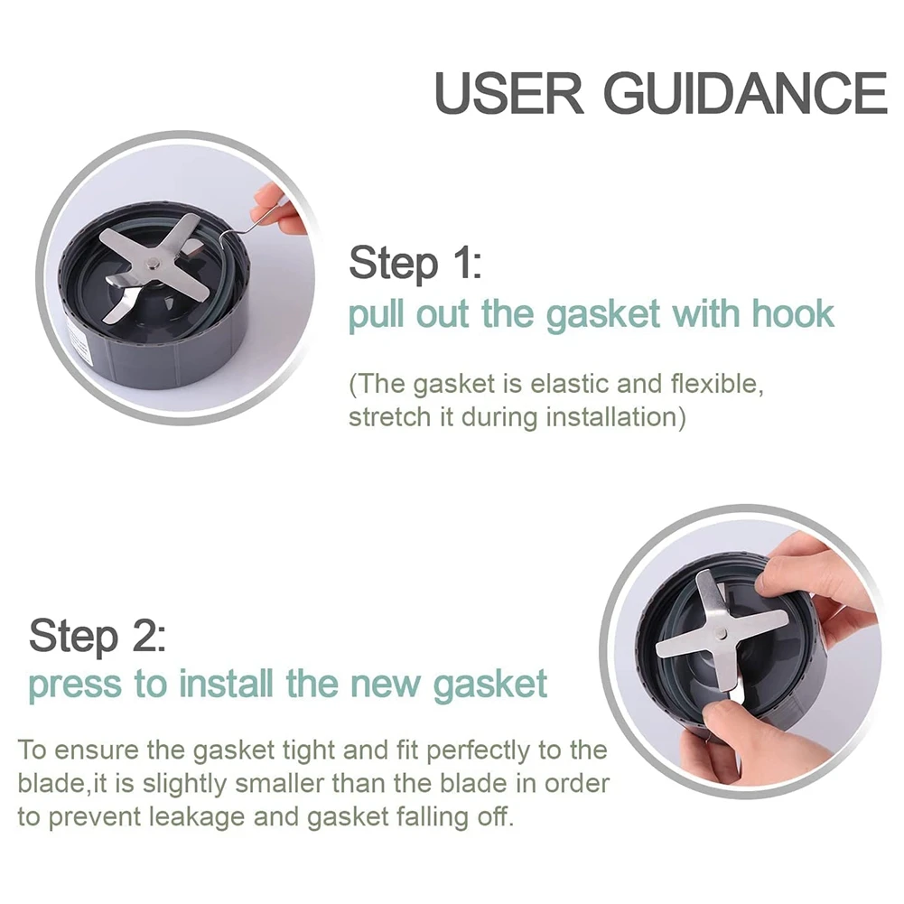 B06B-Replacement Parts, 6 Pcs Gasket Replacement, Gasket Accessories Replacement Parts For Nutribullet Pro Blender 900W
B06B-Replacement Parts, 6 Pcs Gasket Replacement, Gasket Accessories Replacement Parts For Nutribullet Pro Blender 900W