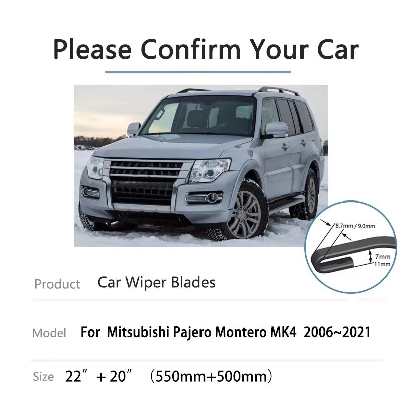 For Mitsubishi Pajero Montero Shogun V80 V90 NS NT NW NX MK4 Accessories 2006~2021 Window Windshield Windscreen Wiper Car Brushe
For Mitsubishi Pajero Montero Shogun V80 V90 NS NT NW NX MK4 Accessories 2006~2021 Window Windshield Windscreen Wiper Car Brushe
