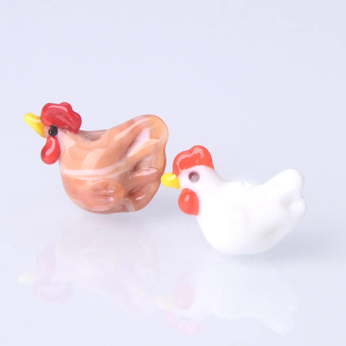 2PCS Handmade Cock Hen Shape Lampwork Glass Loose Beads For Jewelry Making DIY Crafts Findings
2PCS Handmade Cock Hen Shape Lampwork Glass Loose Beads For Jewelry Making DIY Crafts Findings