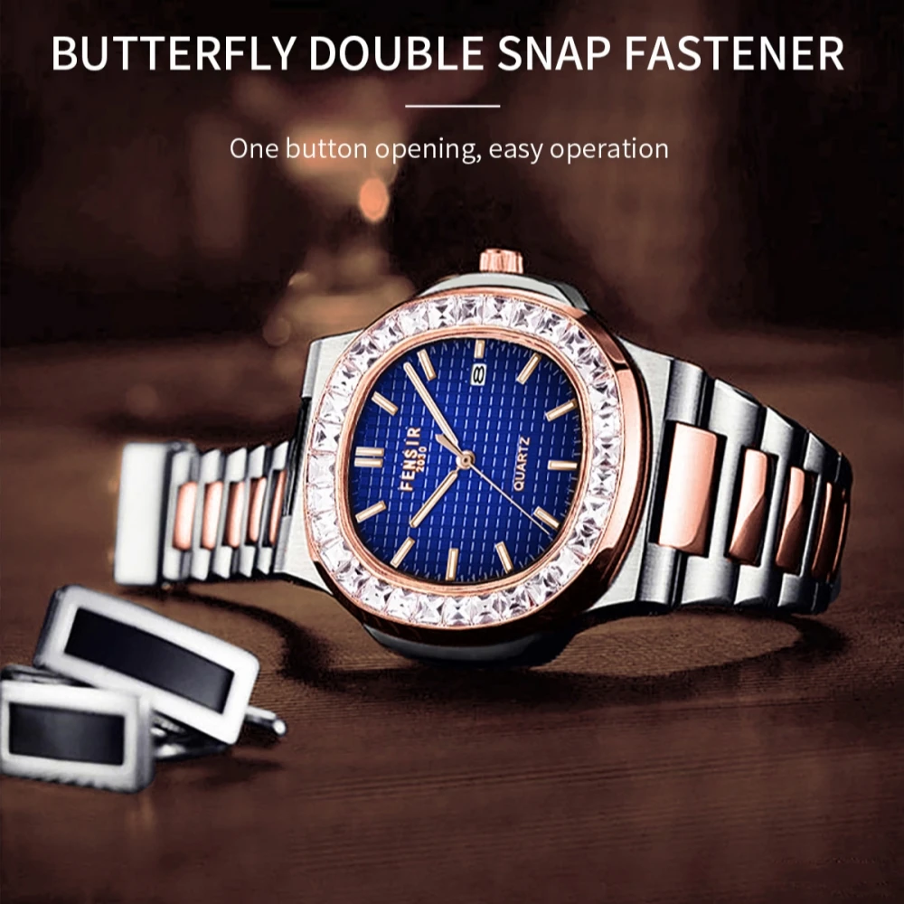 Fashionable And Trendy Sparkling Diamond Men's watches With Sporty Waterproof Night Light Watches Classic Business Watch For Men
Fashionable And Trendy Sparkling Diamond Men's watches With Sporty Waterproof Night Light Watches Classic Business Watch For Men