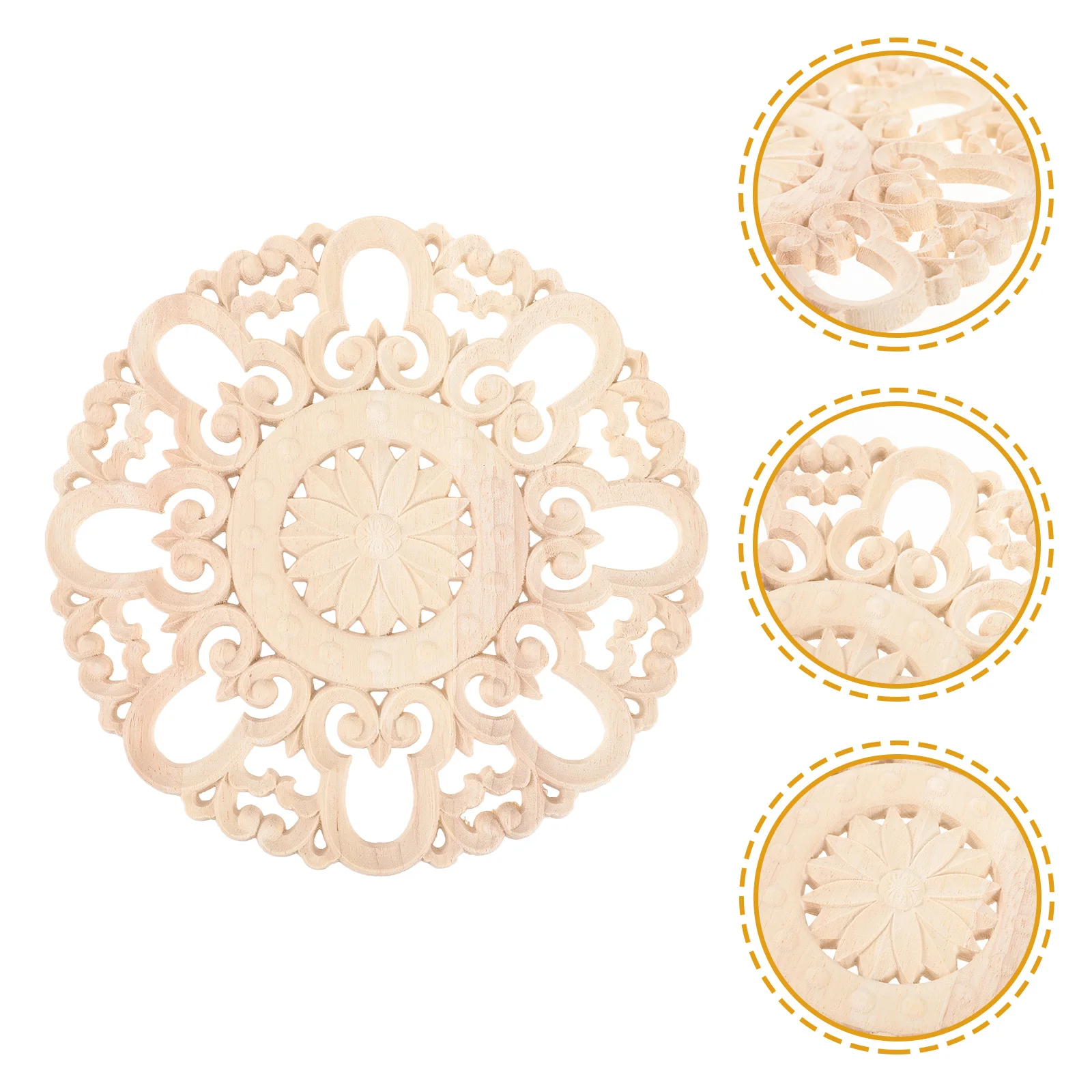 Round Wooden Carved Onlay Applique Decorative Wood Appliques for Cabinet Door Bed Furniture Home Ornament Wooden Carved Onlays
Round Wooden Carved Onlay Applique Decorative Wood Appliques for Cabinet Door Bed Furniture Home Ornament Wooden Carved Onlays