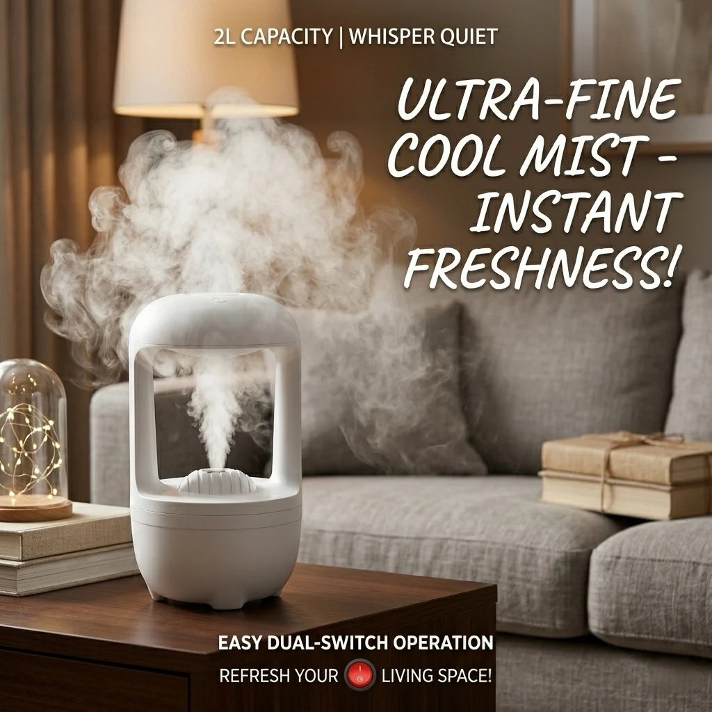 Large Capacity Air Humidifier Ultrasonic Cool Mist Maker Whisper Quiet Aroma Diffuser for Home Office Bedroom Desktop Purifier
Large Capacity Air Humidifier Ultrasonic Cool Mist Maker Whisper Quiet Aroma Diffuser for Home Office Bedroom Desktop Purifier