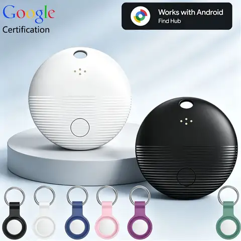 Google Find My Supported Android GPS Tracker,Works with Google Find Hub & Find My Device,Anti-Lost Locator for Key,Bag,Pet