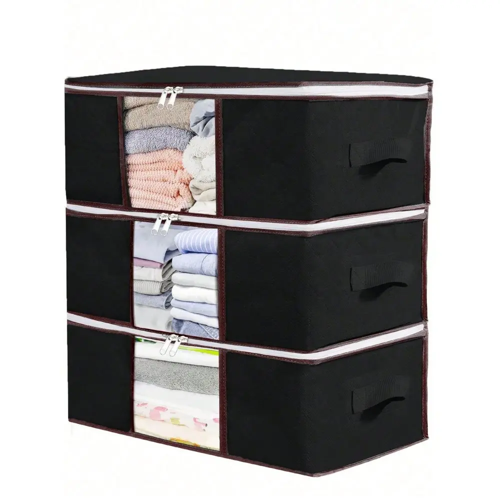 3 6 10 20pcs Home Storage Organizer Bags, Foldable Household Items Storage Containers For Organizing Clothes, Bedding, Sweaters
3 6 10 20pcs Home Storage Organizer Bags, Foldable Household Items Storage Containers For Organizing Clothes, Bedding, Sweaters