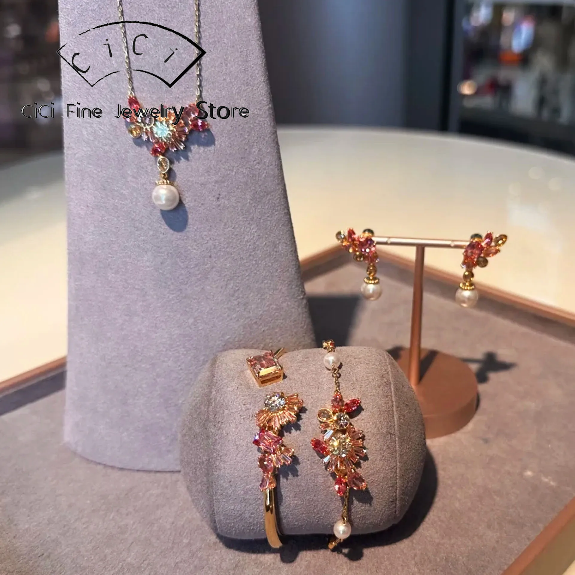 Original 2025 High Jewelry Set Luxury Agate Crystal Necklace Earrings Bracelet Ring for Women Wedding Gift
Original 2025 High Jewelry Set Luxury Agate Crystal Necklace Earrings Bracelet Ring for Women Wedding Gift