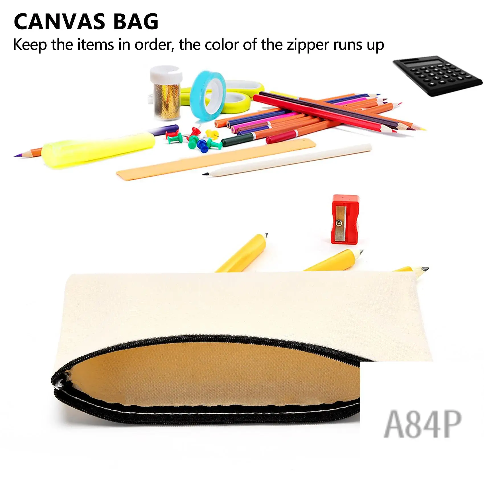 50Pcs Canvas Zipper Bag Pencil Case Cosmetic Bag Blank Bag DIY Craft Bag Cosmetic Bag Cosmetic Bag DIY Craft School
50Pcs Canvas Zipper Bag Pencil Case Cosmetic Bag Blank Bag DIY Craft Bag Cosmetic Bag Cosmetic Bag DIY Craft School