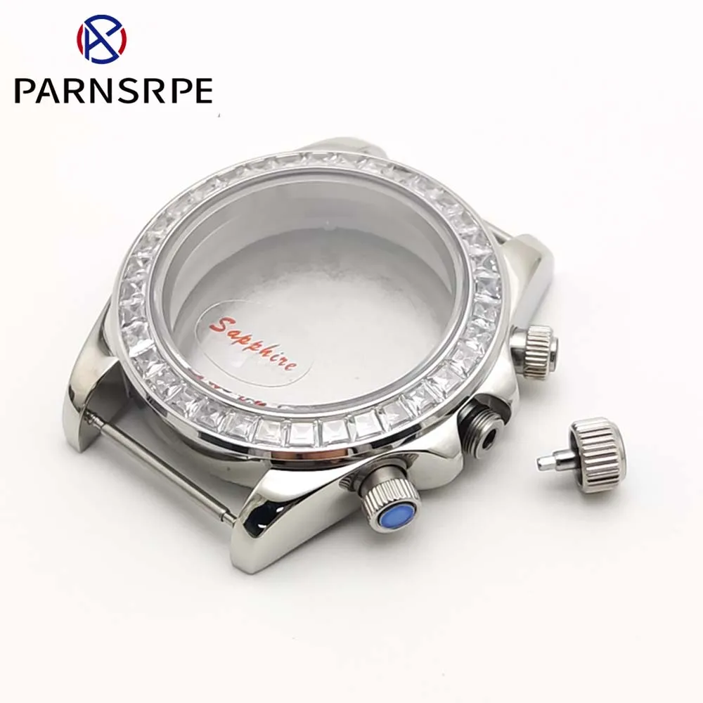 VK63 39.5mm Case Diamond Bezel Sapphire Crystal Case Accessories Watch Parts for VK63 VK64 Quartz Movement
VK63 39.5mm Case Diamond Bezel Sapphire Crystal Case Accessories Watch Parts for VK63 VK64 Quartz Movement