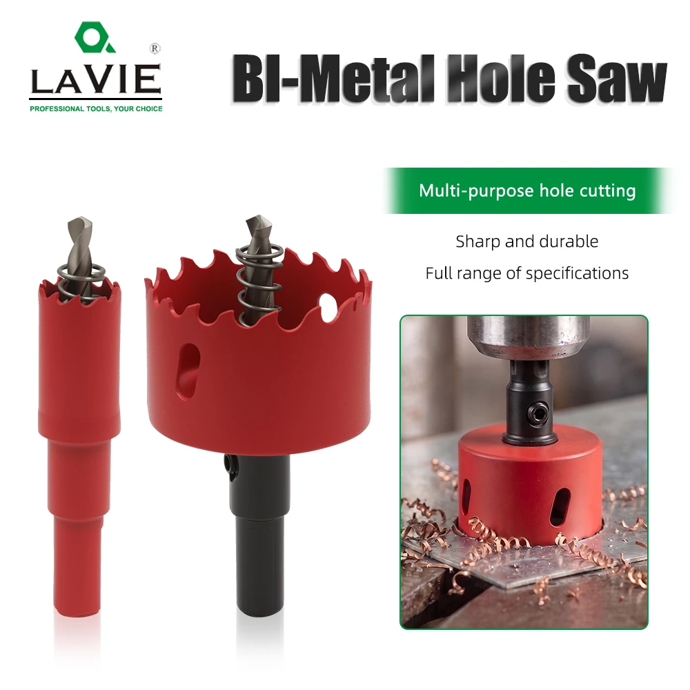 LAVIE 1pc M42 Bi-metal Hole Saw 14-200mm, Hole Wood, PVC Pipe Drilling AB01014R
LAVIE 1pc M42 Bi-metal Hole Saw 14-200mm, Hole Wood, PVC Pipe Drilling AB01014R
