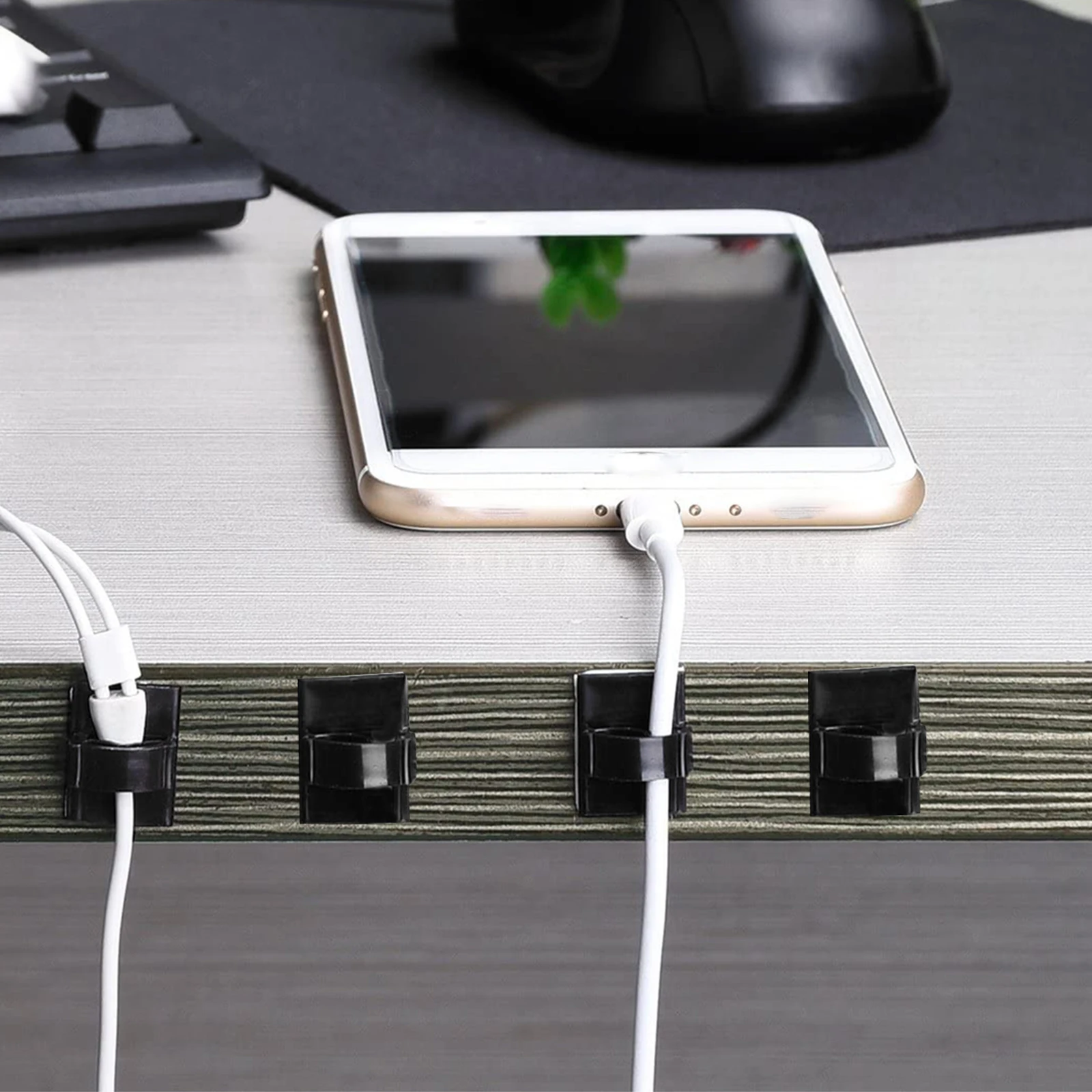 100pcs Black Self-adhesive Cable Clips Wire Organizers Durable Cord Holders for Cords Clamp Line Card Home Office
100pcs Black Self-adhesive Cable Clips Wire Organizers Durable Cord Holders for Cords Clamp Line Card Home Office