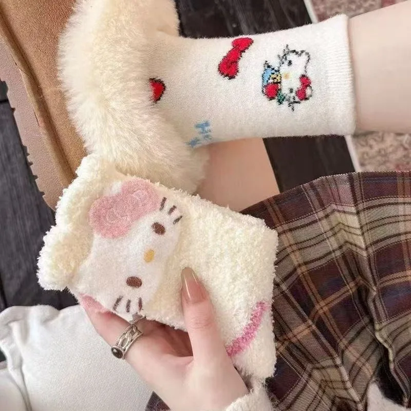 Cartoon Hello Kitty Series 4PCS Socks Cute Creative Print Autumn and Winter Warm Thickened Socks Girls Gifts
Cartoon Hello Kitty Series 4PCS Socks Cute Creative Print Autumn and Winter Warm Thickened Socks Girls Gifts