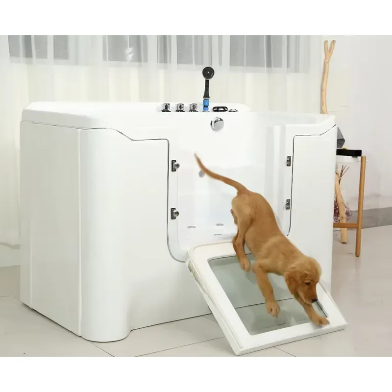 Walk-in Acrylic Tub with Hydro Massage Bath and Pet Washing Self-Service for Dogs and Cats for Bathroom Use
Walk-in Acrylic Tub with Hydro Massage Bath and Pet Washing Self-Service for Dogs and Cats for Bathroom Use