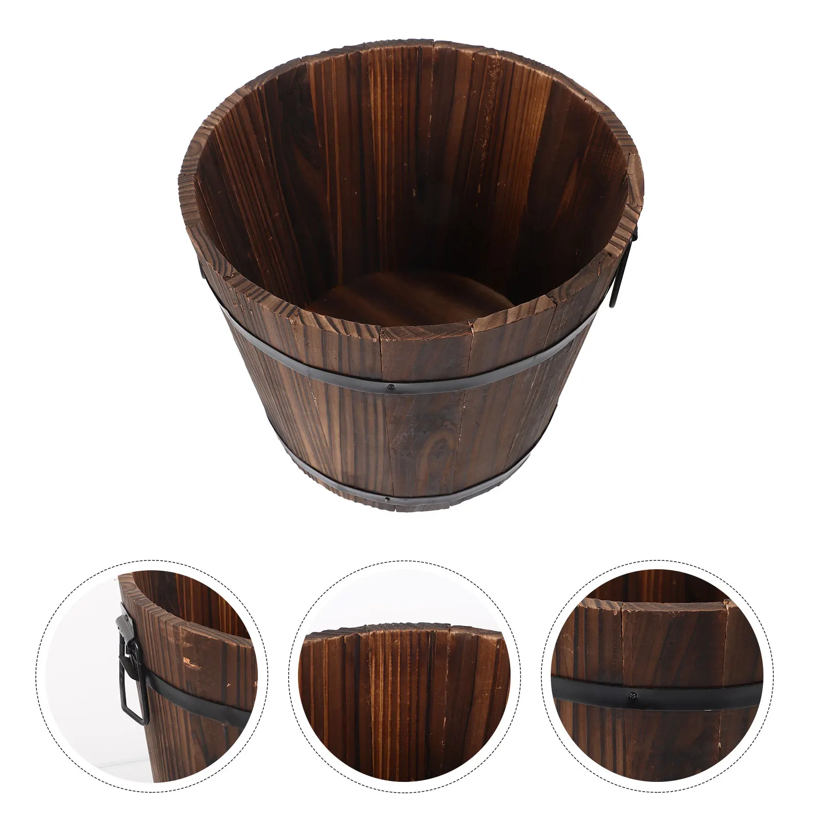 1pc Solid Wood Flower Pot Large Size Wooden Bucket with Bottom Hole for Balcony Decor Succulent Plants Vegetables Gardening Home
1pc Solid Wood Flower Pot Large Size Wooden Bucket with Bottom Hole for Balcony Decor Succulent Plants Vegetables Gardening Home