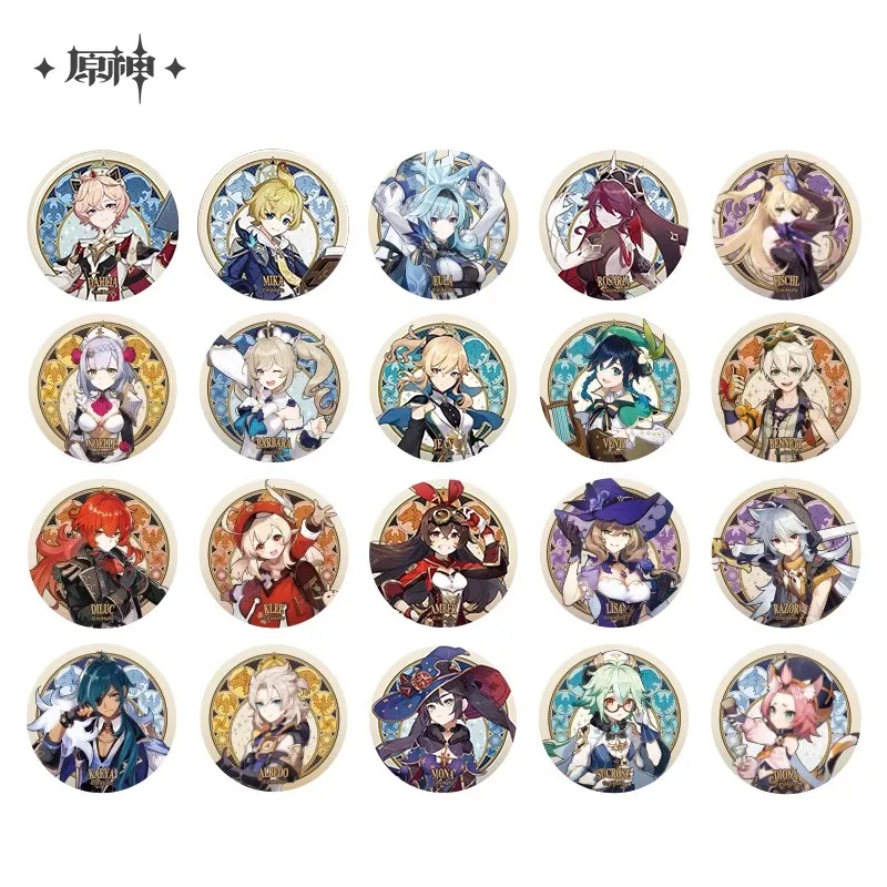 Official miHoYo Genshin Impact Mondstadt Theme Series Character Badge Anime Game Merch Pin Accessory
Official miHoYo Genshin Impact Mondstadt Theme Series Character Badge Anime Game Merch Pin Accessory