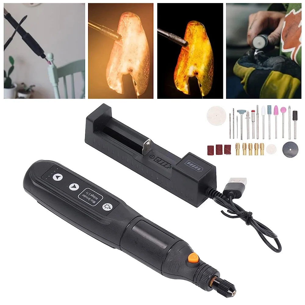 Portable Electric Drill Grinder USB Rechargeable Battery Wood Engraving Drill 5 Speed Woodworking Polishing Drill with LED
Portable Electric Drill Grinder USB Rechargeable Battery Wood Engraving Drill 5 Speed Woodworking Polishing Drill with LED