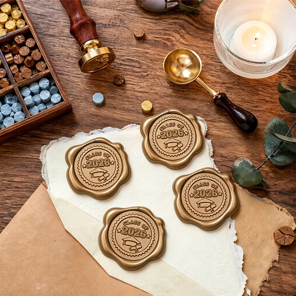 Class Of 2026 Graduation Congrats Wax Seal Stickers Gold Envelope Sealing Labels Stickers for Award Certificate Envelopes Decor
Class Of 2026 Graduation Congrats Wax Seal Stickers Gold Envelope Sealing Labels Stickers for Award Certificate Envelopes Decor