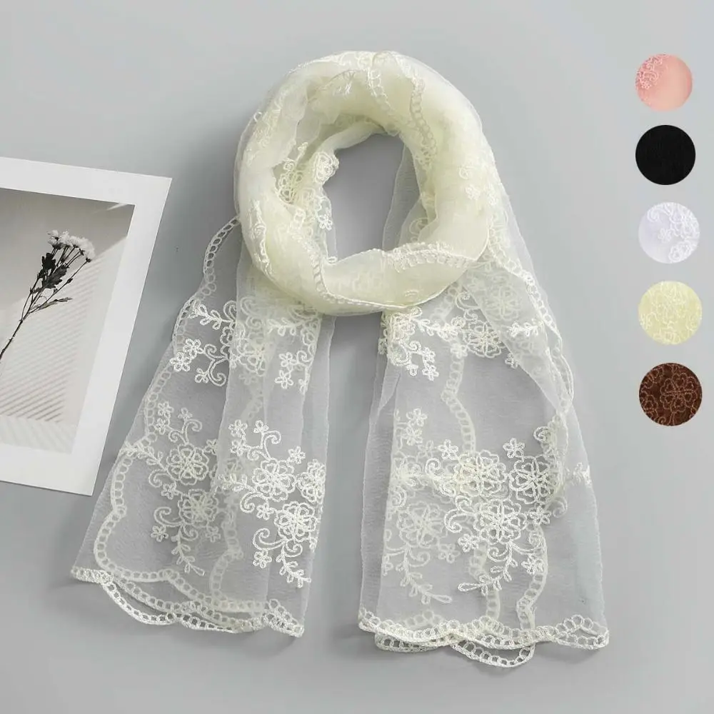 Literary Retro Women's Lace Scarf Korean Version Long Sunscreen Shawl Embroidered Flower Female Headscarf
Literary Retro Women's Lace Scarf Korean Version Long Sunscreen Shawl Embroidered Flower Female Headscarf