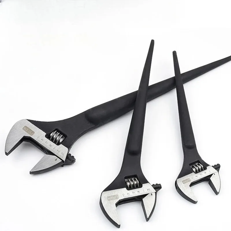 Multi Function Hook Type Adjustable Wrench with Pointed Tail for Hardware Tools
Multi Function Hook Type Adjustable Wrench with Pointed Tail for Hardware Tools