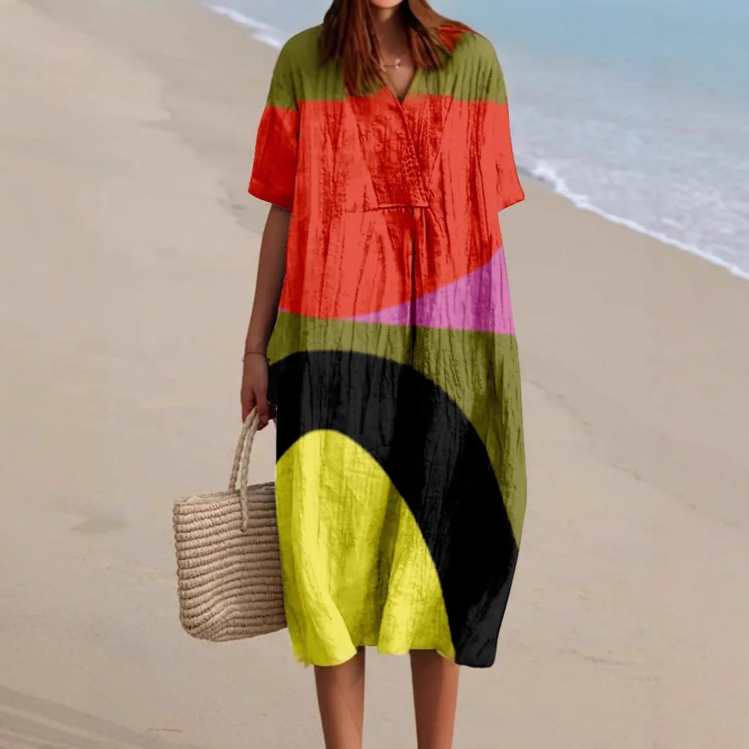 2026 New Women's Round Neck Long Casual Dress Large Size Retro Japanese Geometry Print Dress Street Vacation Long Sleeve Dress
2026 New Women's Round Neck Long Casual Dress Large Size Retro Japanese Geometry Print Dress Street Vacation Long Sleeve Dress