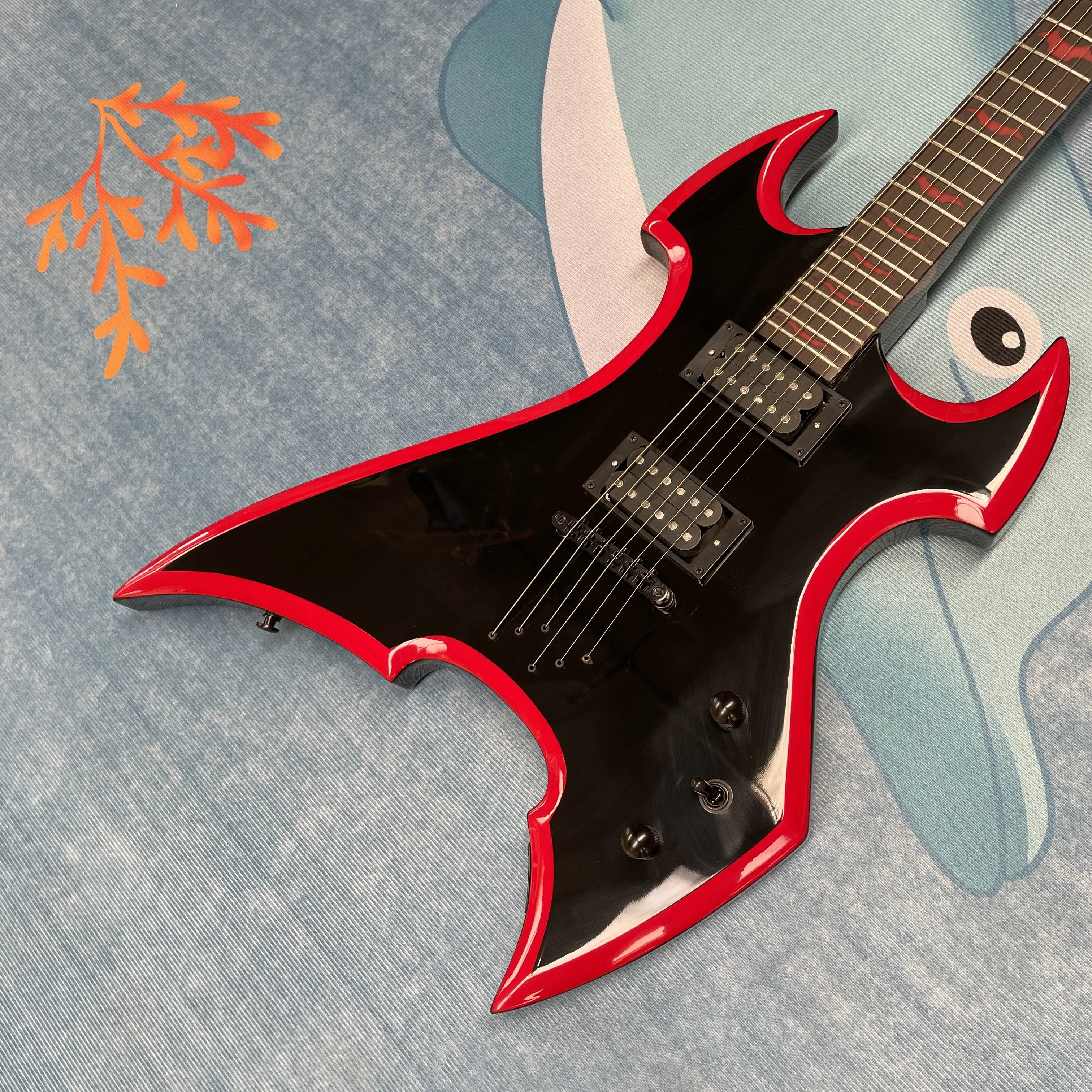 6-stringelectric guitarglossy black finish and striking red binding guitars,designed for professional stage performancesguitarra
6-stringelectric guitarglossy black finish and striking red binding guitars,designed for professional stage performancesguitarra