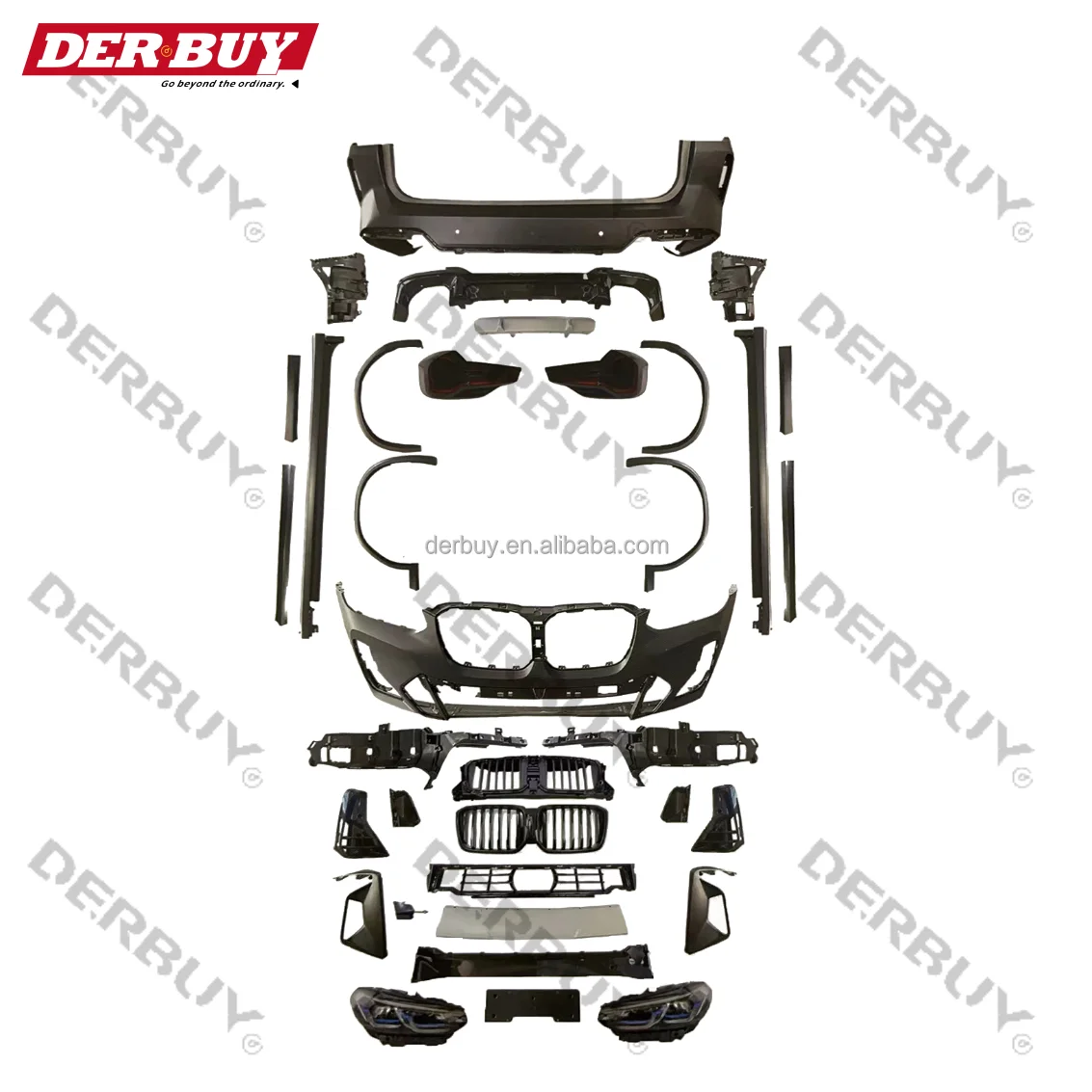 Body Kit for X3 G01 G08 Upgrade to F25 X3 MT Type with Headlights Taillights Bumper Side Skirt
Body Kit for X3 G01 G08 Upgrade to F25 X3 MT Type with Headlights Taillights Bumper Side Skirt