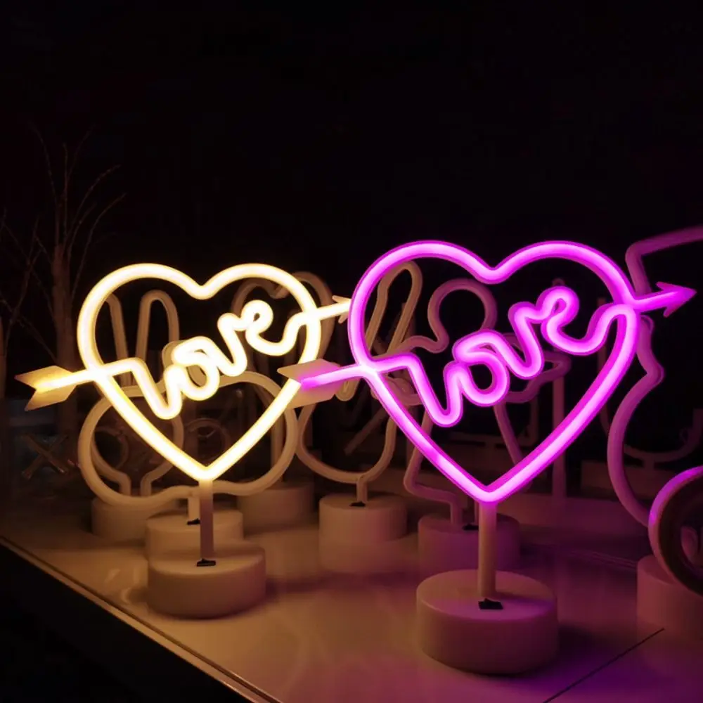 Heart Shaped Neon Light Battery or USB Powered Creative Desktop Ambient Light Flicker Free Pink/Warm White Decorative Lights
Heart Shaped Neon Light Battery or USB Powered Creative Desktop Ambient Light Flicker Free Pink/Warm White Decorative Lights