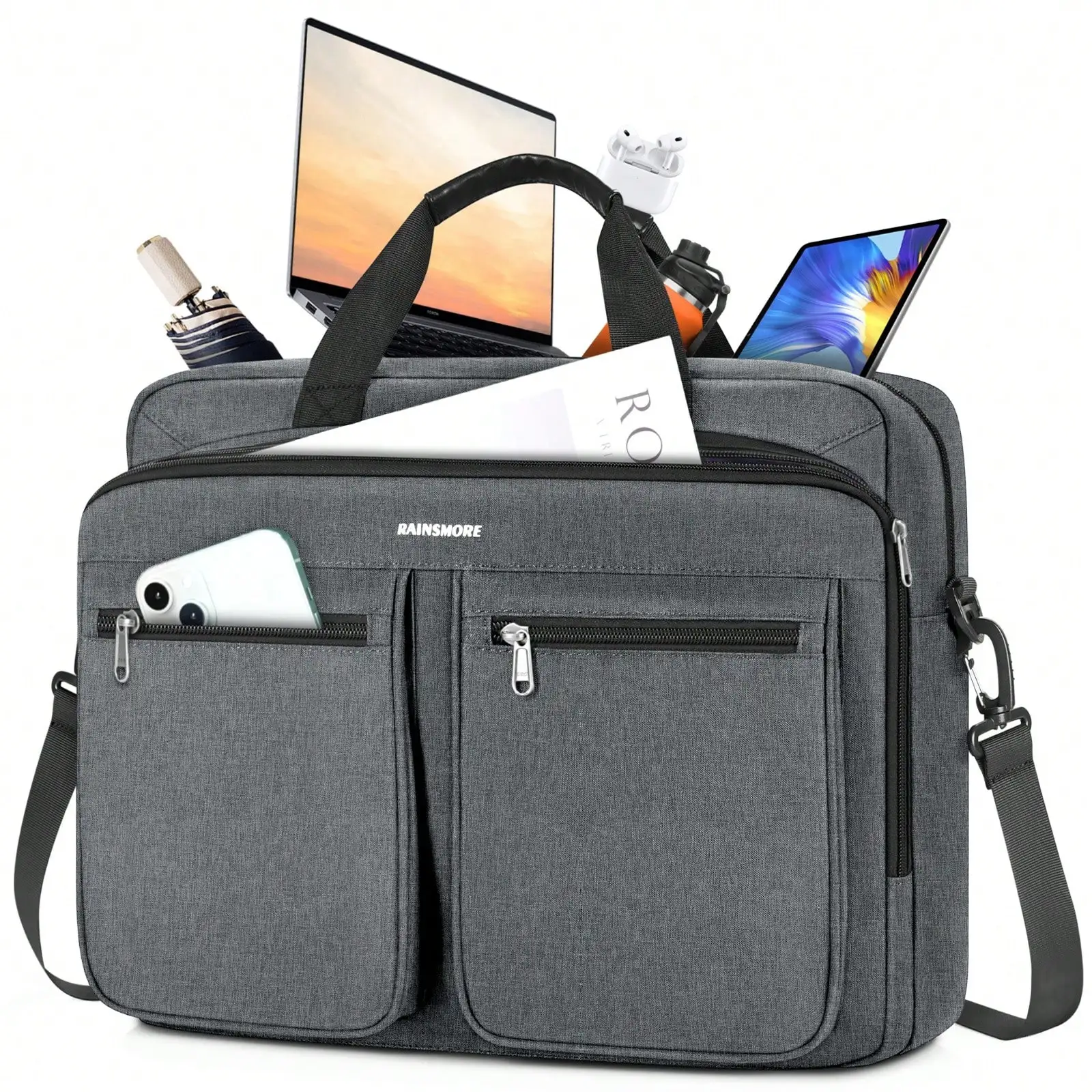 Canvas Laptop Bag 15.6 Inch Waterproof Computer Messenger Bag With Thick Foam Multifunctional Partition Filling Large Capacity Briefcase Bag For Men Shoulder Bag For Business Work
Canvas Laptop Bag 15.6 Inch Waterproof Computer Messenger Bag With Thick Foam Multifunctional Partition Filling Large Capacity Briefcase Bag For Men Shoulder Bag For Business Work