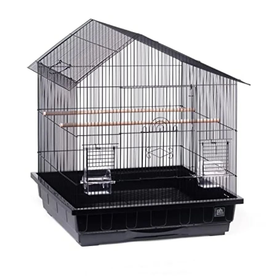 Conure Manor Metal Birdcage for Small Medium Birds with 2 Cups and Perches Powder-Coated Steel Black Rust-Resistant Easy-Clean
Conure Manor Metal Birdcage for Small Medium Birds with 2 Cups and Perches Powder-Coated Steel Black Rust-Resistant Easy-Clean