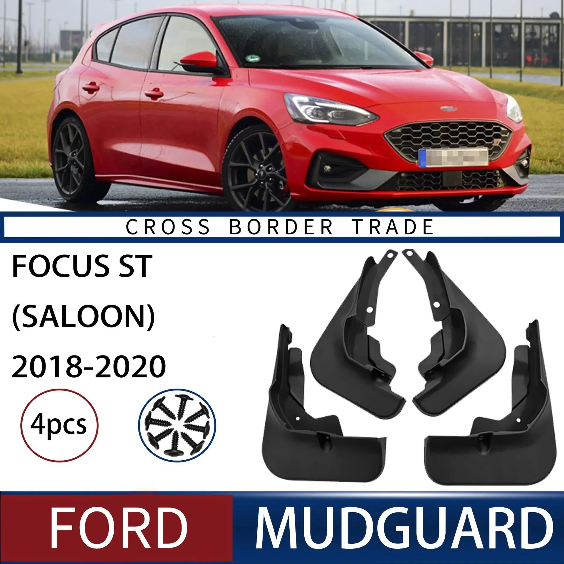 For Ford Focus ST Saloon 2018-2020 Fender Mudflaps Front Rear Flares Splash Guards Cover Car Accessorie
For Ford Focus ST Saloon 2018-2020 Fender Mudflaps Front Rear Flares Splash Guards Cover Car Accessorie