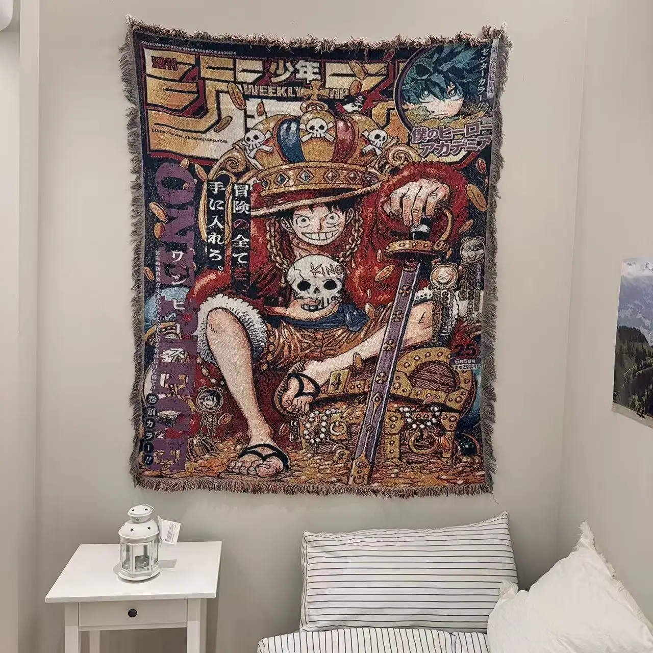 Anime One Piece Luffy Tapestry Japanese Cartoon Wall Hanging Home Decor Art PosterLiving Room Background Cloth Otaku Fans Gift
Anime One Piece Luffy Tapestry Japanese Cartoon Wall Hanging Home Decor Art PosterLiving Room Background Cloth Otaku Fans Gift
