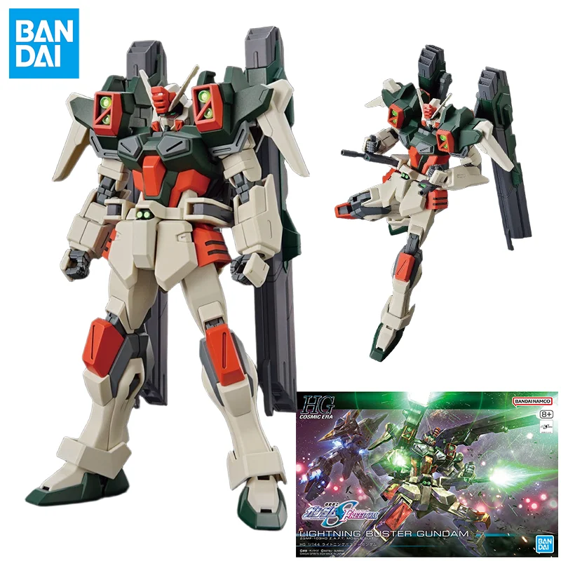 Оригинальная фигурка Bandai Gundam, комплект модели HGUC 1/144, коллекция Lightning Buster Gundam, экшн-фигурка, модель, игрушки, подарки 
Оригинальная фигурка Bandai Gundam, комплект модели HGUC 1/144, коллекция Lightning Buster Gundam, экшн-фигурка, модель, игрушки, подарки