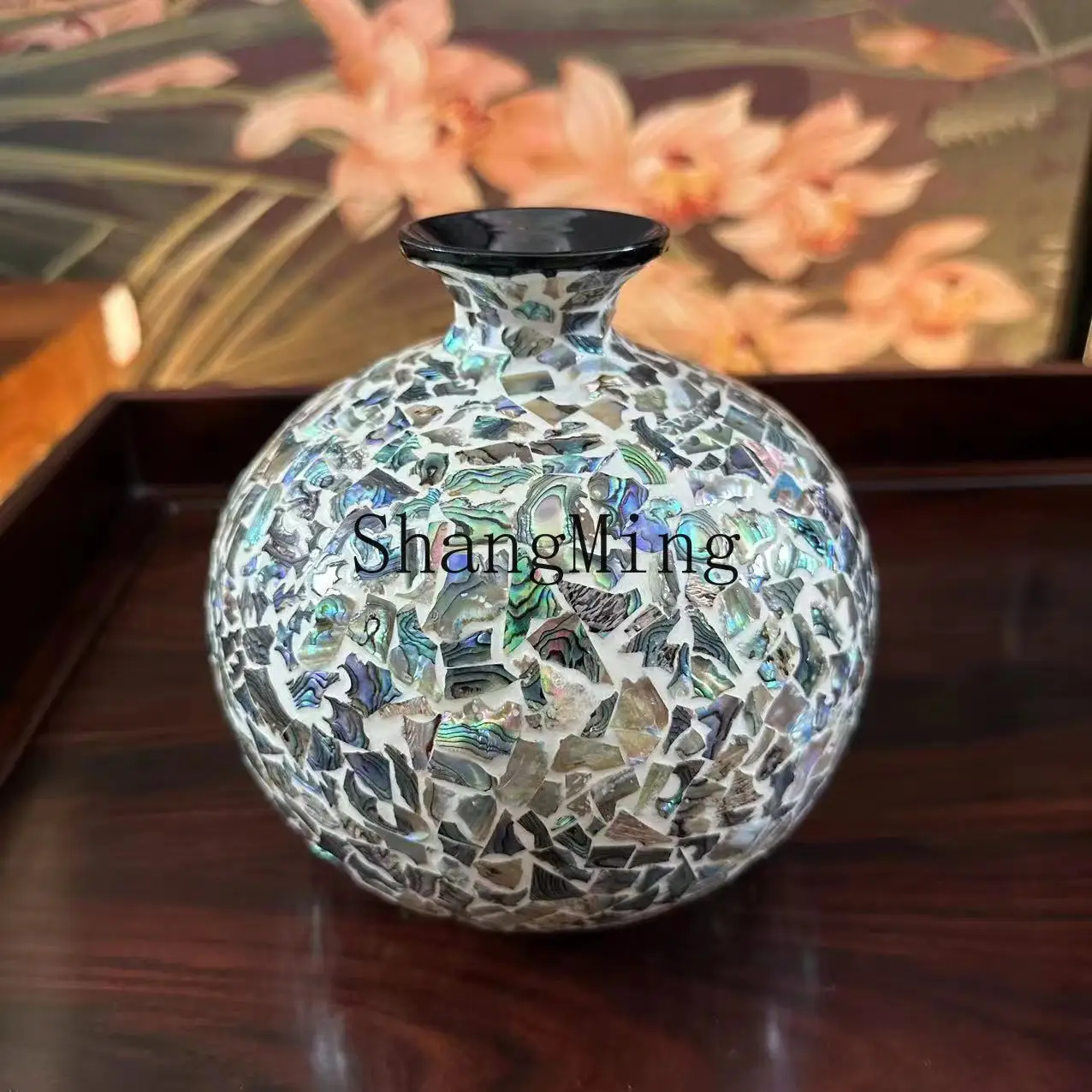 CL Creative Shell Inlaid Flower Arrangement Tea Room Entrance Vase Ornament Living Room Height 17 Diameter Approx. 5cm
CL Creative Shell Inlaid Flower Arrangement Tea Room Entrance Vase Ornament Living Room Height 17 Diameter Approx. 5cm