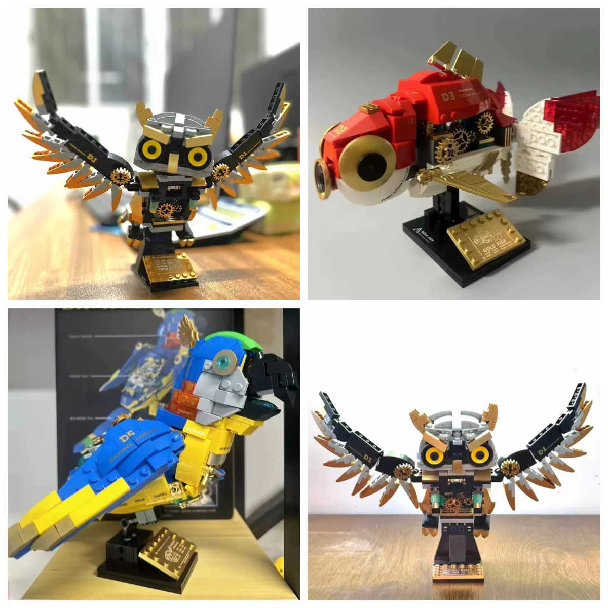 Creative Simulation Animal Model Series Mechanical Parrot Desktop Decoration Building Blocks Bricks Technical STEM Toys Gifts
Creative Simulation Animal Model Series Mechanical Parrot Desktop Decoration Building Blocks Bricks Technical STEM Toys Gifts