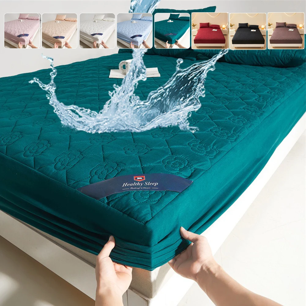 Waterproof Mattress Protector Soft Fitted Sheet for Single Double Queen Breathable Fabric Beds Pad Cover Sábanas Para Cama King
Waterproof Mattress Protector Soft Fitted Sheet for Single Double Queen Breathable Fabric Beds Pad Cover Sábanas Para Cama King