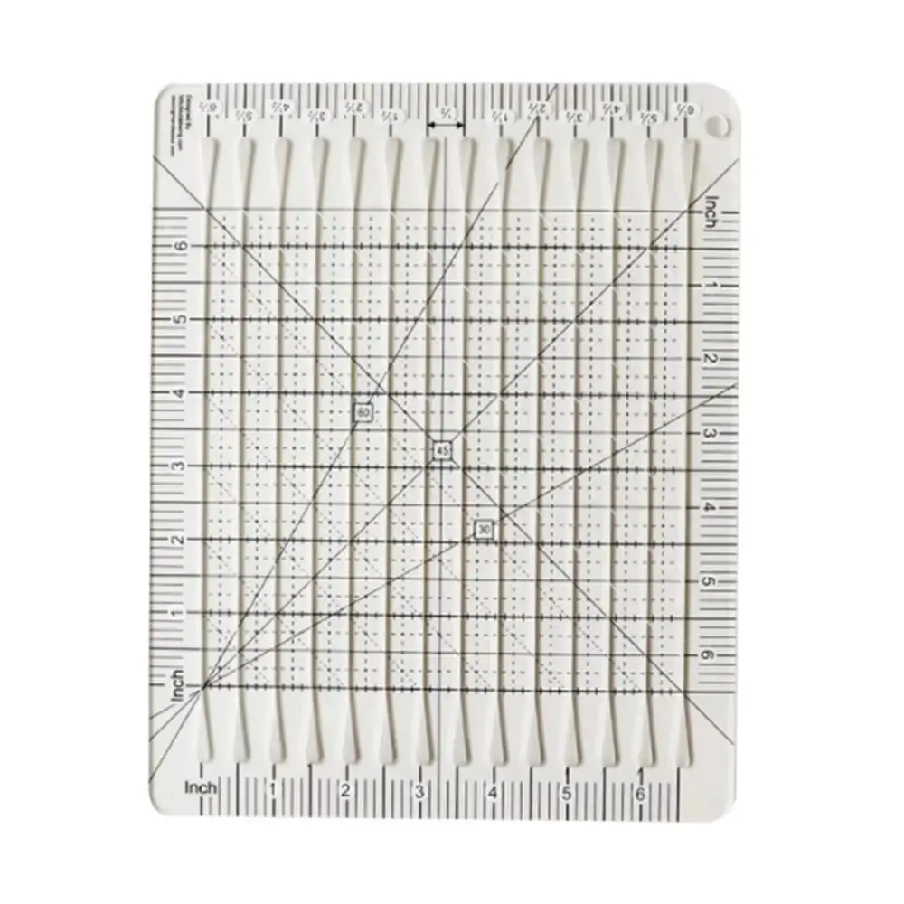 Cutting Assistant 5-in-1 Quilting Ruler Clear Acrylic Scale Slotted Quilting Template Transparent Non Slip Fabric Cutting Ruler
Cutting Assistant 5-in-1 Quilting Ruler Clear Acrylic Scale Slotted Quilting Template Transparent Non Slip Fabric Cutting Ruler