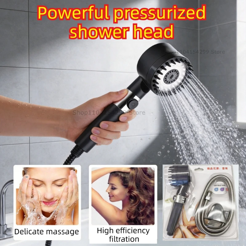 High Pressurized Shower Head Stainless Steel Shower Hose Showers for Bathroom with Handheld Shower Head&Long Hose for Bathroom
High Pressurized Shower Head Stainless Steel Shower Hose Showers for Bathroom with Handheld Shower Head&Long Hose for Bathroom