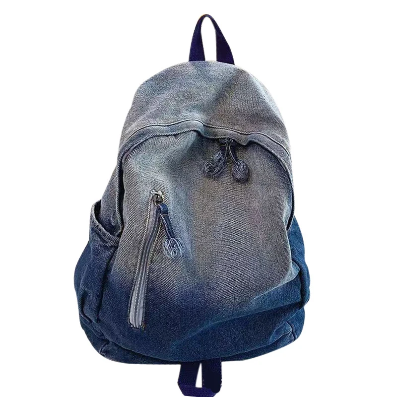 Backpack Bags Women Men Unisex Denim Large Capacity Multifunctional Travel School Bag Blue Black
Backpack Bags Women Men Unisex Denim Large Capacity Multifunctional Travel School Bag Blue Black