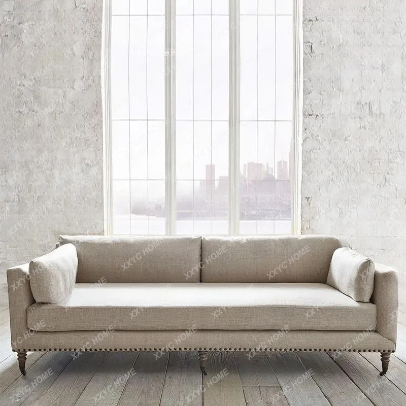 Q country living room sofa household fabric large apartment solid wood high-end cotton and linen sofa
Q country living room sofa household fabric large apartment solid wood high-end cotton and linen sofa