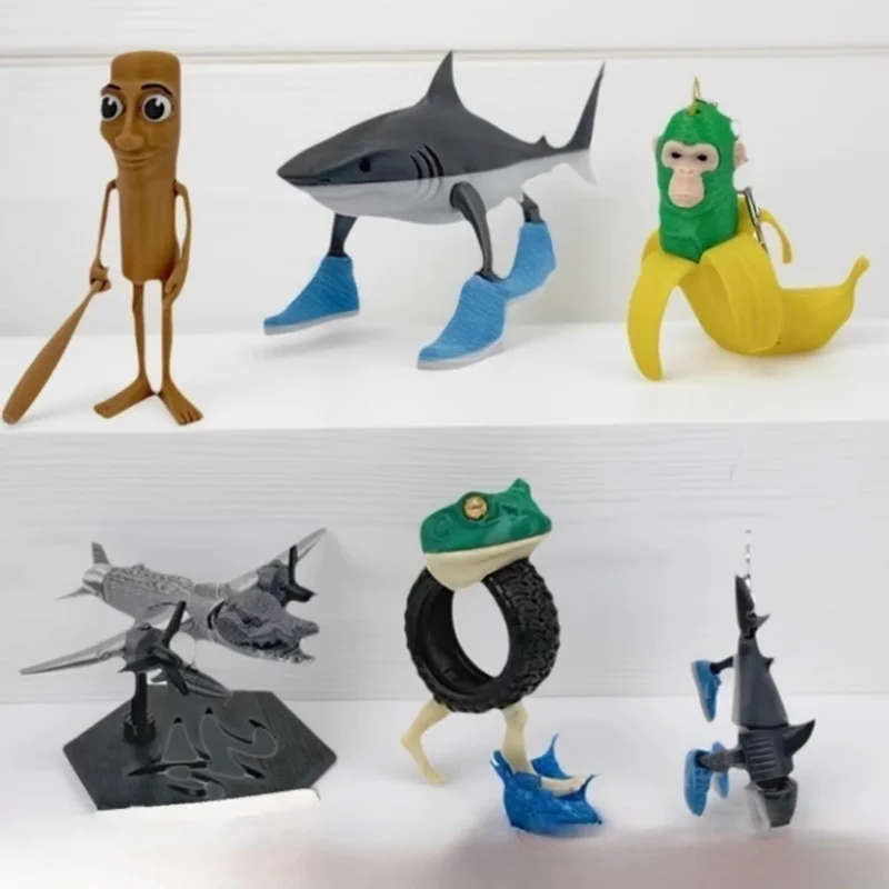 New Tungtung Sahur Tralalelo Tralala Shark Shimpanzini Bananini Anime Action Figure Collectible Model Garage Kit Toys
New Tungtung Sahur Tralalelo Tralala Shark Shimpanzini Bananini Anime Action Figure Collectible Model Garage Kit Toys