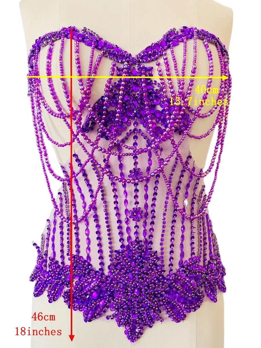 14 Colors Open Bust Bridal Wedding Dresses Evening Accessories Luxury Beaded Tassel Pearl Sparkling Sequin Applique Fabric
14 Colors Open Bust Bridal Wedding Dresses Evening Accessories Luxury Beaded Tassel Pearl Sparkling Sequin Applique Fabric