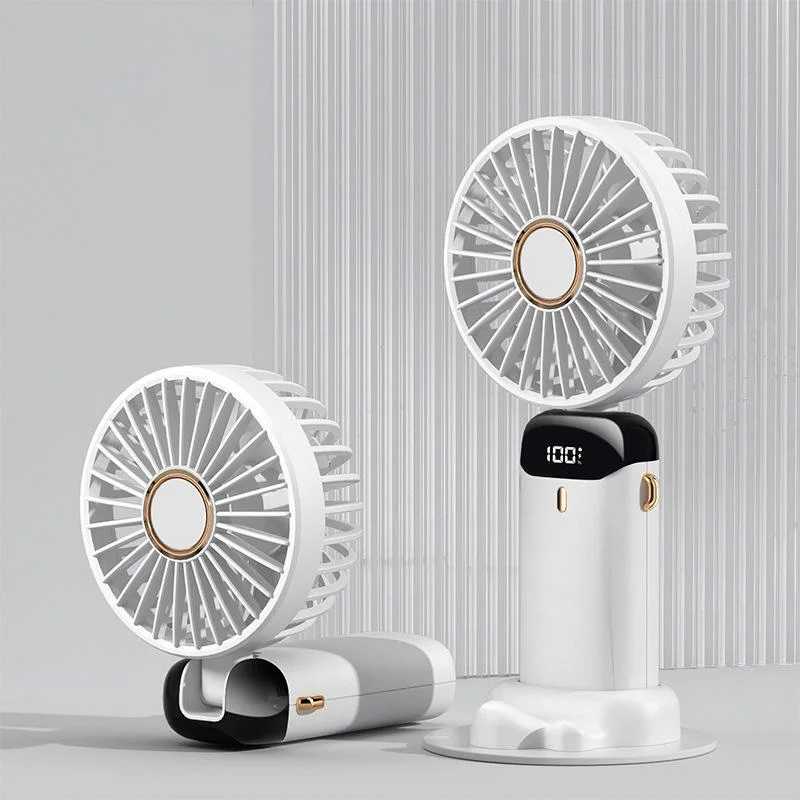 Portable mini fan as a summer outdoor gift with creative digital display of power consumption and cross-border portability
Portable mini fan as a summer outdoor gift with creative digital display of power consumption and cross-border portability
