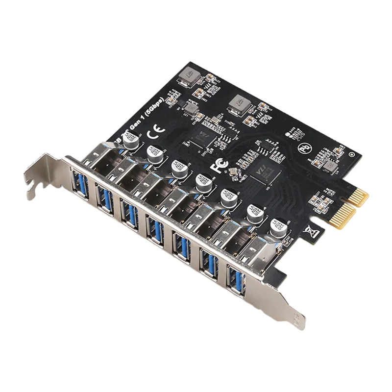 TA-USB 3.0 Expansion Card Pcie 7-Port Adapter Card 5Gbps USB3.0 PCI-E Adapter Hub For Desktop For Desktop PC
TA-USB 3.0 Expansion Card Pcie 7-Port Adapter Card 5Gbps USB3.0 PCI-E Adapter Hub For Desktop For Desktop PC