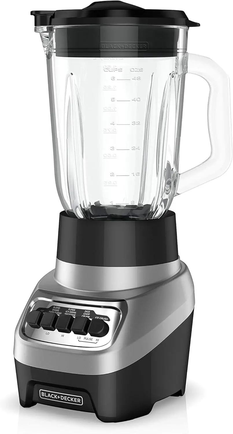 6-Cup Glass Blender with 4 Speeds, Multi-Function Silver Blender for Smoothies & More
6-Cup Glass Blender with 4 Speeds, Multi-Function Silver Blender for Smoothies & More