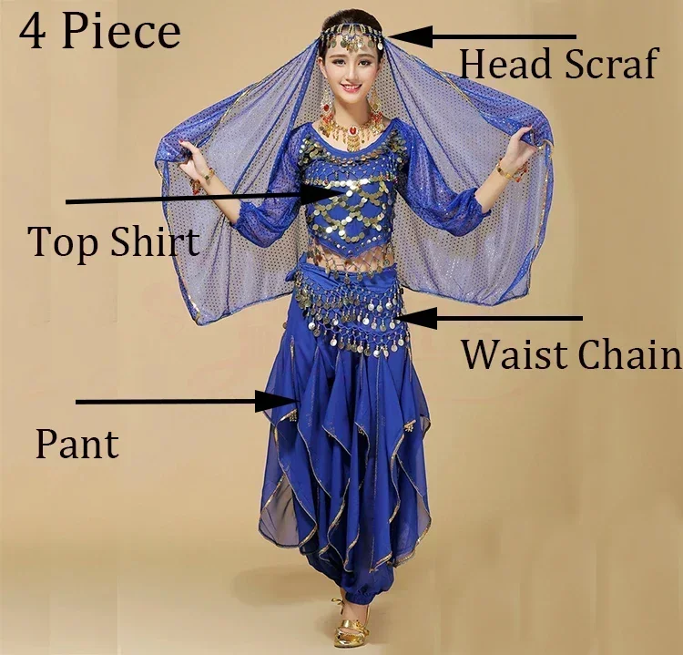 New 4pcs/set Belly Dance Costume for Womens Belly Dancing Costume Sets Tribal Bollywood Costume Indian Dress Bellydance Dress
New 4pcs/set Belly Dance Costume for Womens Belly Dancing Costume Sets Tribal Bollywood Costume Indian Dress Bellydance Dress