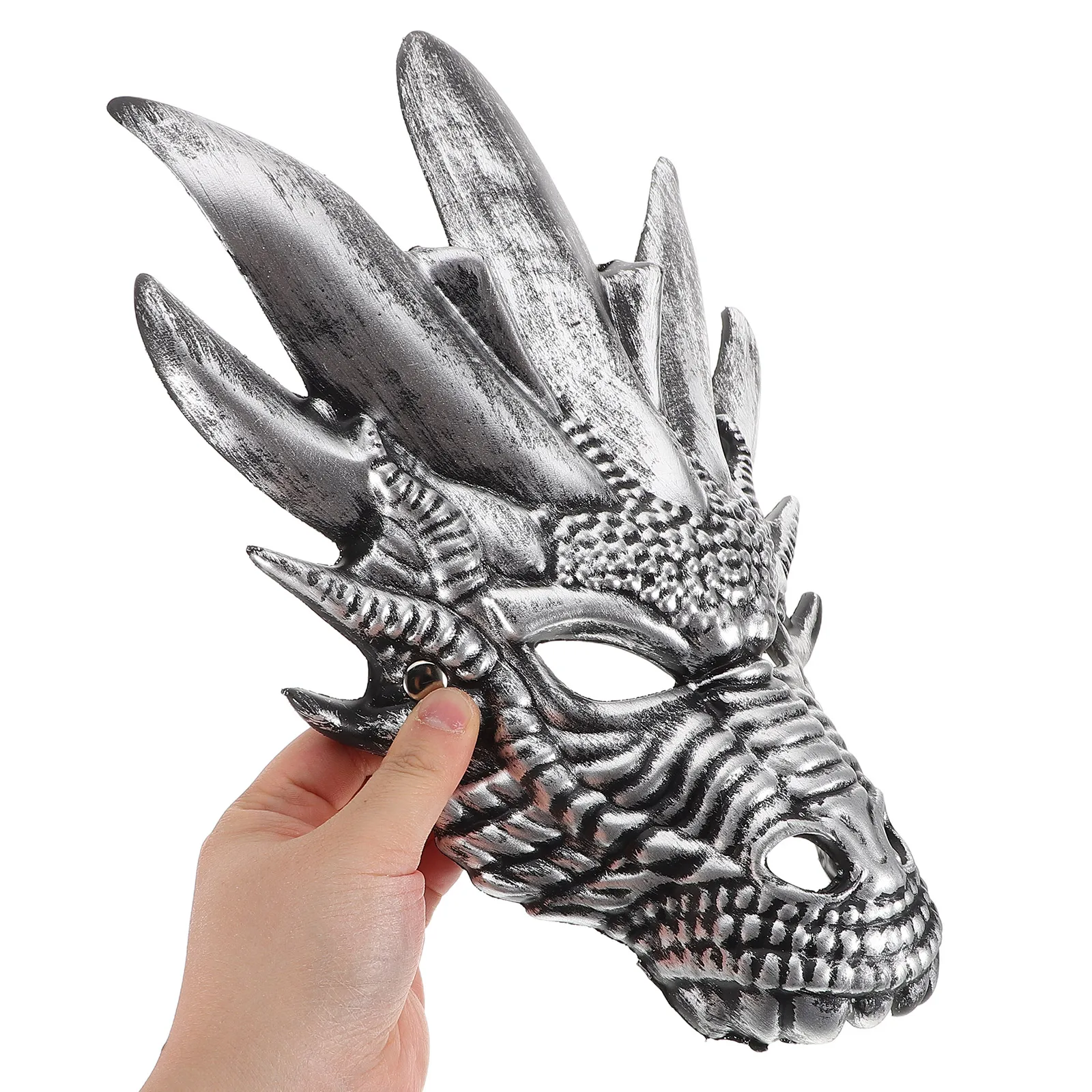 Dragon Mask Cosplay Dinosaur Costume Animal Silver Plastic Carnival Party Child
Dragon Mask Cosplay Dinosaur Costume Animal Silver Plastic Carnival Party Child