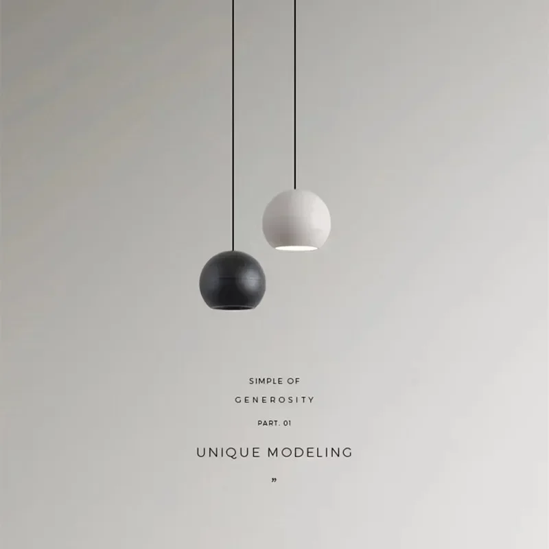 Modern Simple ball Pendant lights Nordic hanging ceiling lamps for Cafe Bar Decor Black/White Hanging Lamp
Modern Simple ball Pendant lights Nordic hanging ceiling lamps for Cafe Bar Decor Black/White Hanging Lamp