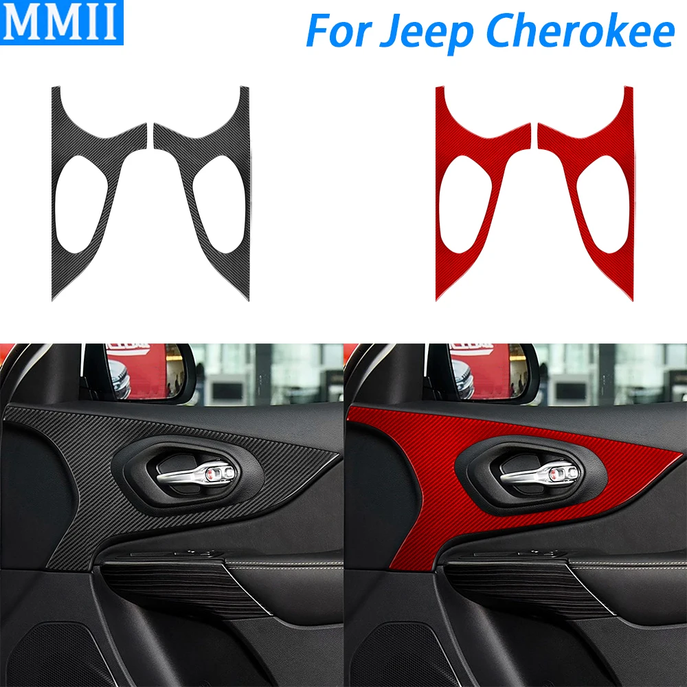 For Jeep Cherokee 2014-2018 Carbon Fiber Front Door Handle Panel Cover Decorative Car Interior Decoration Accessories Sticker
For Jeep Cherokee 2014-2018 Carbon Fiber Front Door Handle Panel Cover Decorative Car Interior Decoration Accessories Sticker